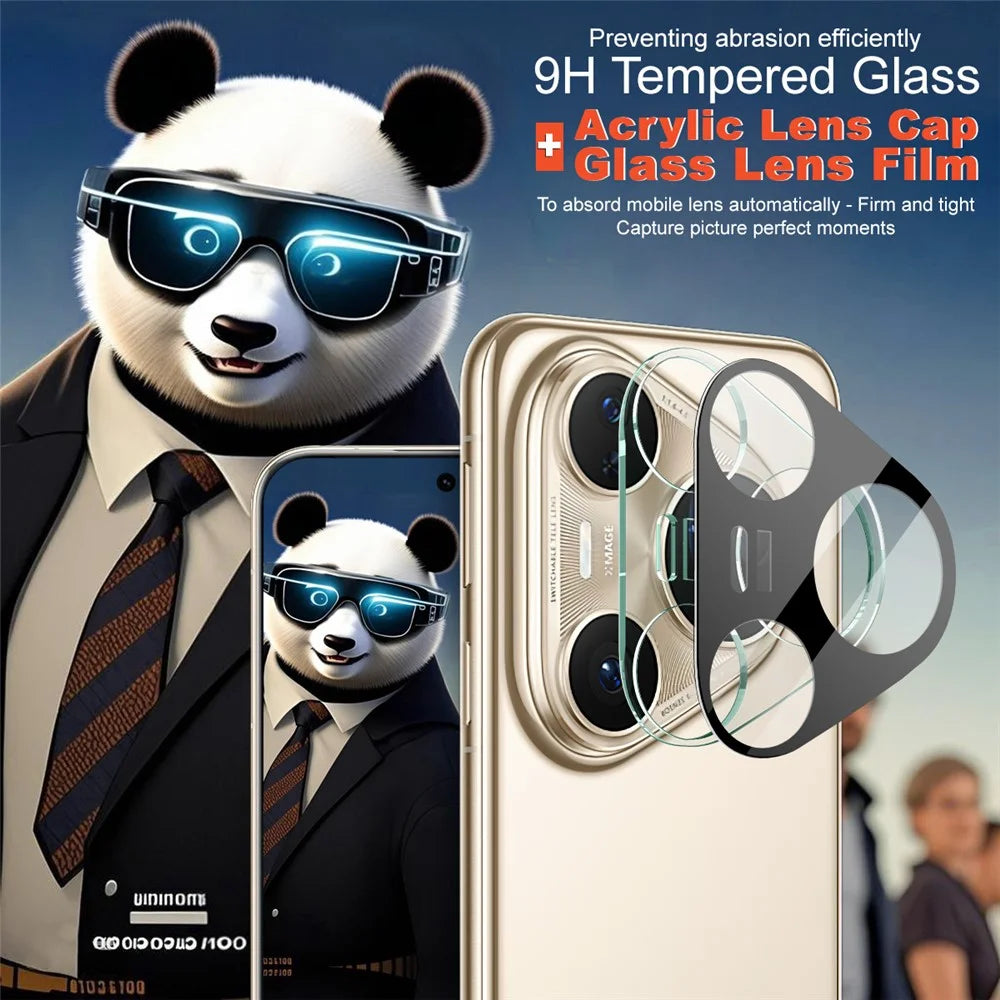 IMAK For Huawei Pura 80 Ultra Camera Lens Protector Tempered Glass HD Clear Lens Film (Black Version) - 3
