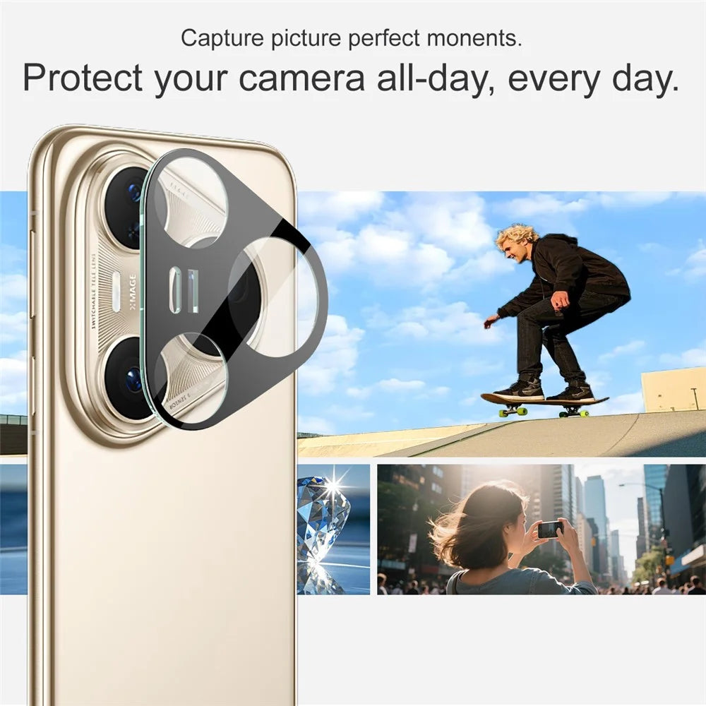 IMAK For Huawei Pura 80 Ultra Camera Lens Protector Tempered Glass HD Clear Lens Film (Black Version) - 4