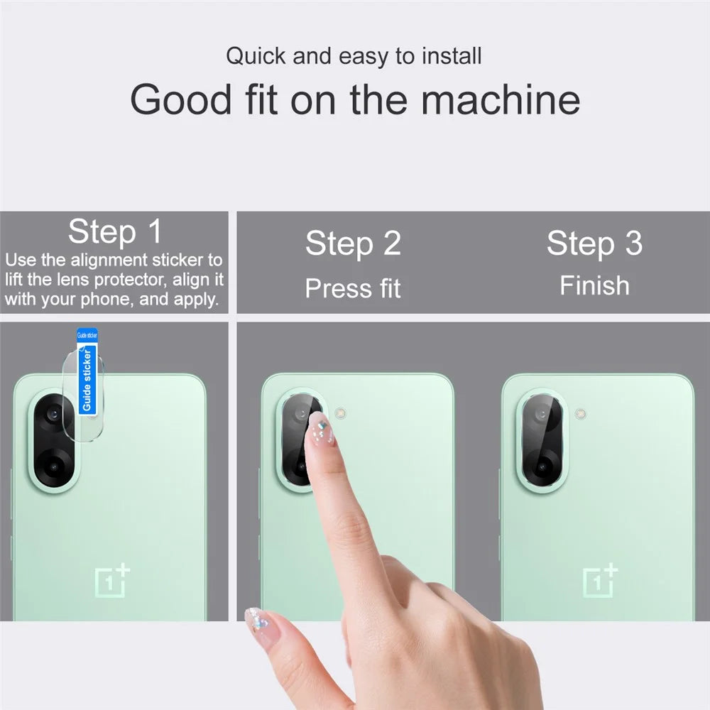 IMAK For OnePlus Ace 5 Racing 5G / Nord CE5 5G Camera Lens Protector HD Tempered Glass Rear Lens Film (Downsize Version) - 4