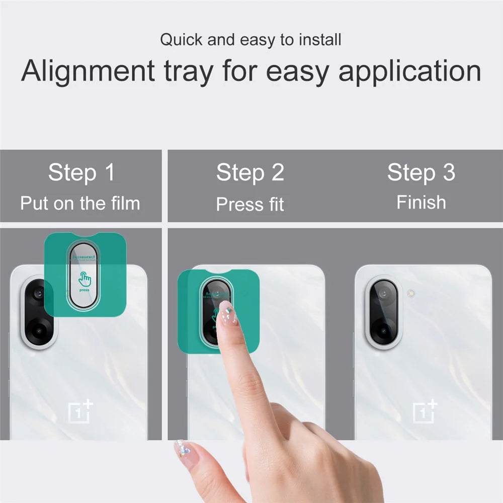 IMAK For OnePlus Ace 5 Racing 5G / Nord CE5 5G Camera Lens Protector Tempered Glass Lens Film with Self Positioning Frame - 5