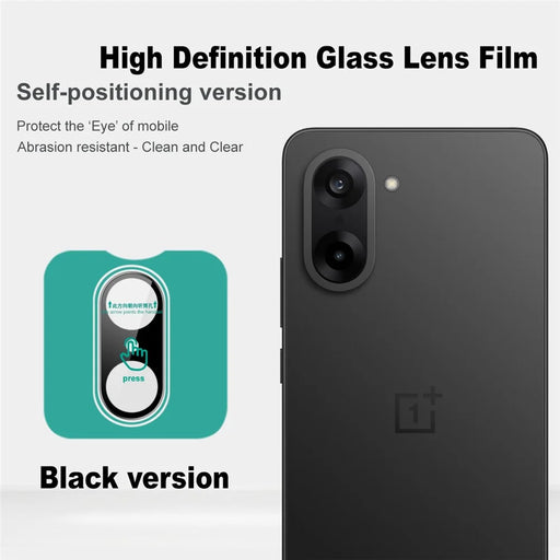 IMAK For OnePlus Ace 5 Racing 5G / Nord CE5 5G Tempered Glass Camera Lens Protector with Self Positioning Frame (Black Version) - 2