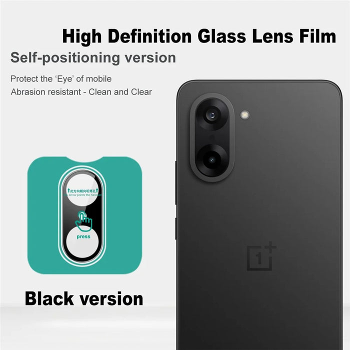 IMAK For OnePlus Ace 5 Racing 5G / Nord CE5 5G Tempered Glass Camera Lens Protector with Self Positioning Frame (Black Version) - 2