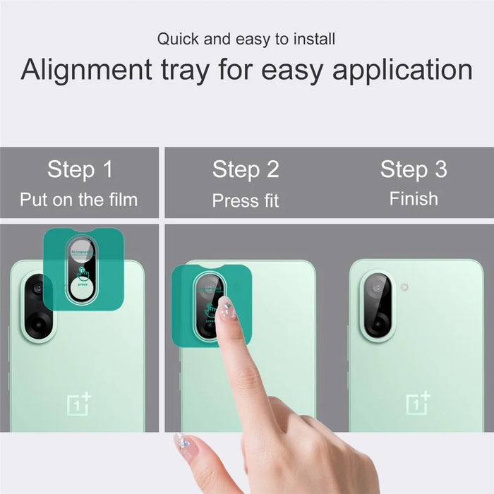 IMAK For OnePlus Ace 5 Racing 5G / Nord CE5 5G Tempered Glass Camera Lens Protector with Self Positioning Frame (Black Version) - 5
