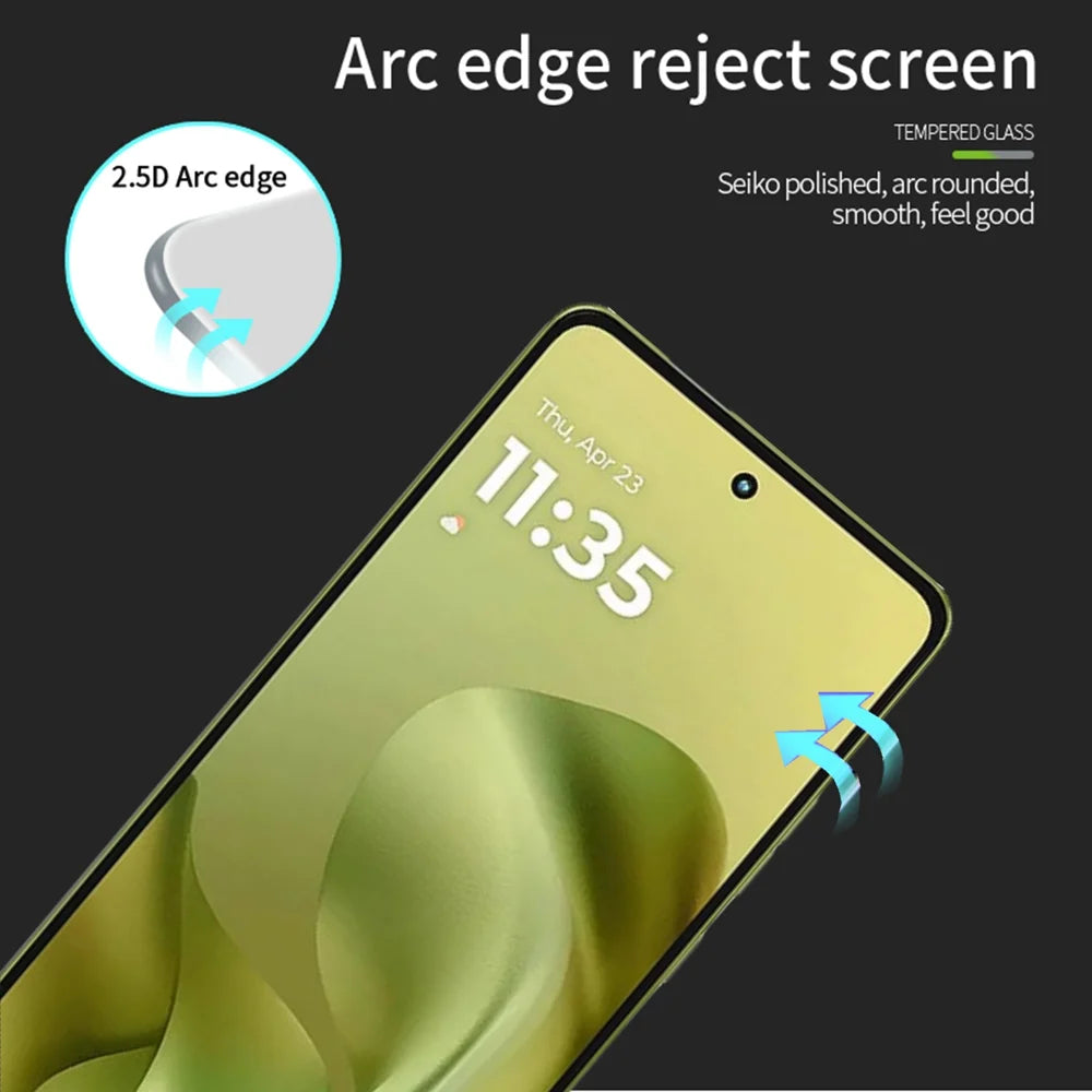 PINWUYO For Motorola Moto G86 Power 5G / Motorola Moto G86 5G Tempered Glass Film  JK Series-2 9H Full Screen Protector - Black - 2