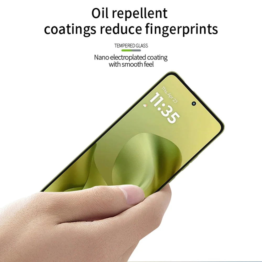 PINWUYO For Motorola Moto G86 Power 5G / Motorola Moto G86 5G Tempered Glass Film  JK Series-2 9H Full Screen Protector - Black - 4