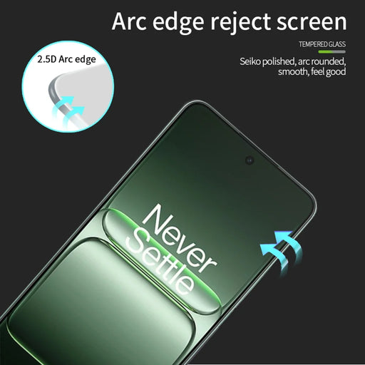 PINWUYO For OnePlus Nord CE5 5G / Ace 5 Racing 5G Tempered Glass Film  JK Series-2 9H Full Screen Protector - Black - 2