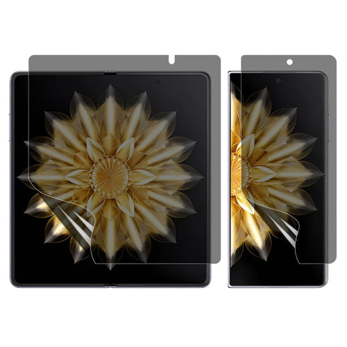 For Honor Magic V2 5G Anti-Spy Screen Protector PET Matte Front and Back Screen Film - 1