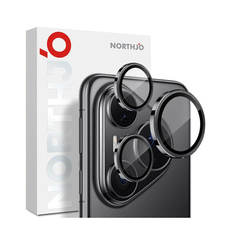 NORTHJO 1 Set For Huawei Pura 80 Pro / 80 Pro+ Camera Lens Film CD Veins Metal Ring Lens Guard - Black - 1