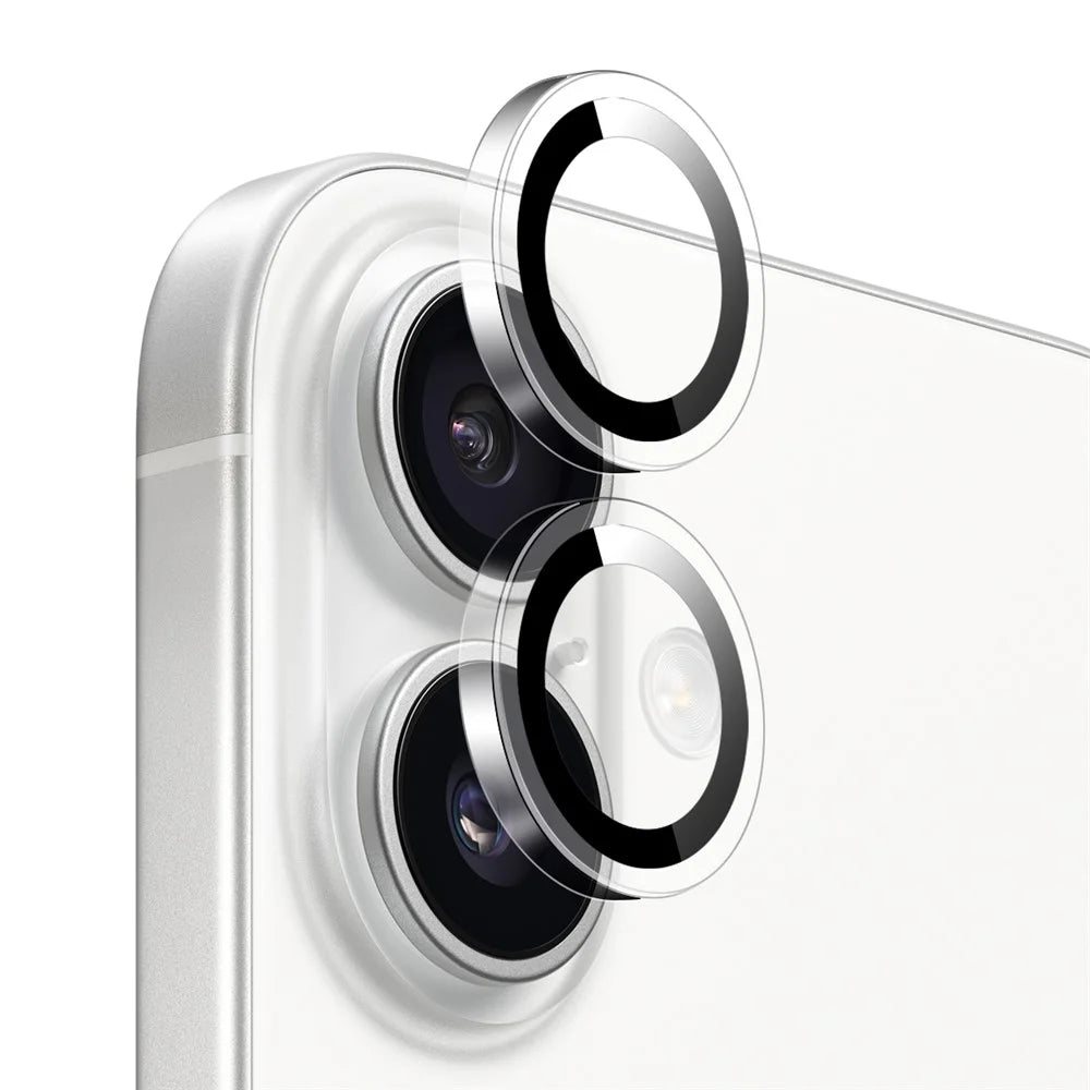 NORTHJO 1Set Clear Lens Film for iPhone 17 Camera Lens Protector Tempered Glass Metal Ring Guard - 2