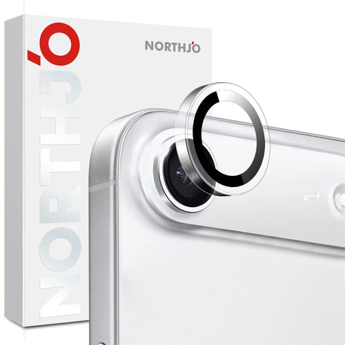 NORTHJO 1Set Clear Lens Film for iPhone Air Camera Lens Protector Tempered Glass Metal Ring Guard - 1