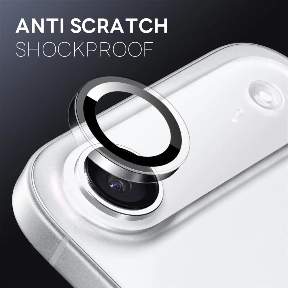 NORTHJO 1Set Clear Lens Film for iPhone Air Camera Lens Protector Tempered Glass Metal Ring Guard - 3