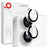 NORTHJO 1Set Clear Lens Film for iPhone 16 / 16 Plus Camera Lens Protector Tempered Glass Metal Ring Guard - 1