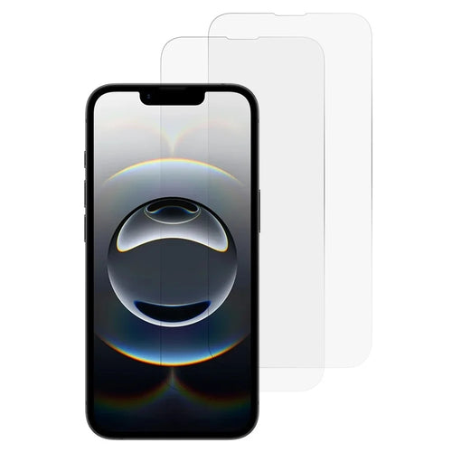 2Pcs Screen Protector For iPhone 17e / 16e / 14 / 13 / 13 Pro , 0.3mm HD Clear Tempered Glass Film - 1