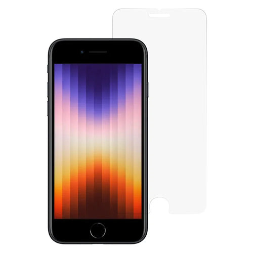 Screen Protector For iPhone SE (2022) / (2020) / 8 / 7 / 6s High Aluminium Silicon Glass Film 2.5D Arc Edge - 1