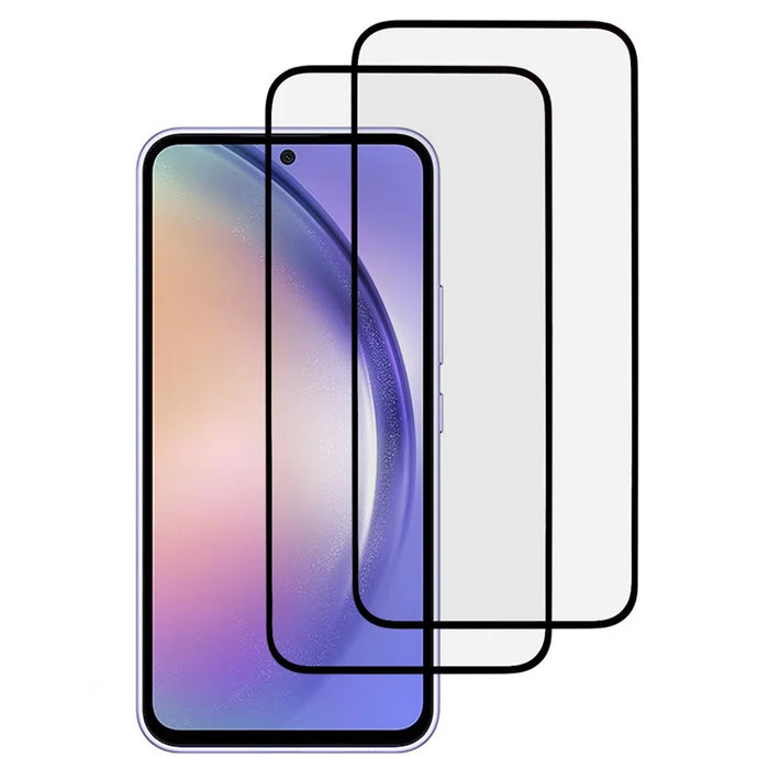 2Pcs For Samsung Galaxy A54 5G Screen Protector Silk Printing 0.3mm HD Clear Tempered Glass Film - 1