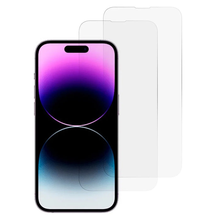 2Pcs For iPhone 14 Pro Screen Protector 0.3mm HD Clear Tempered Glass Film - 1