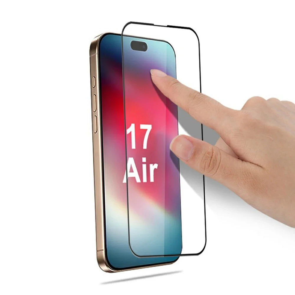 MOCOLO For iPhone Air Screen Protector Anti-Shatter Silk Printing Tempered Glass Film - Black - 3