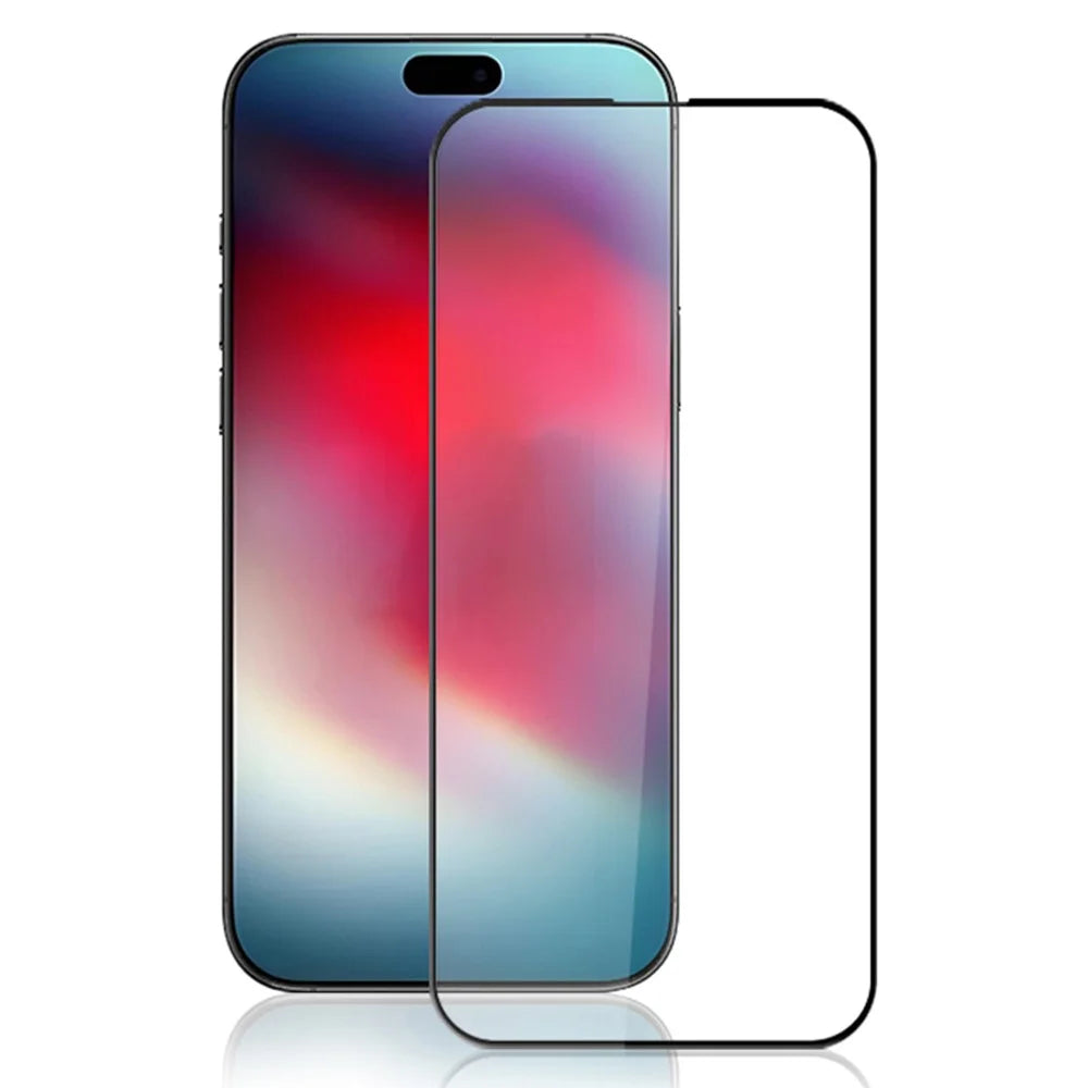 AMORUS For iPhone Air Screen Protector Anti-Shatter Tempered Glass Film - Black - 1