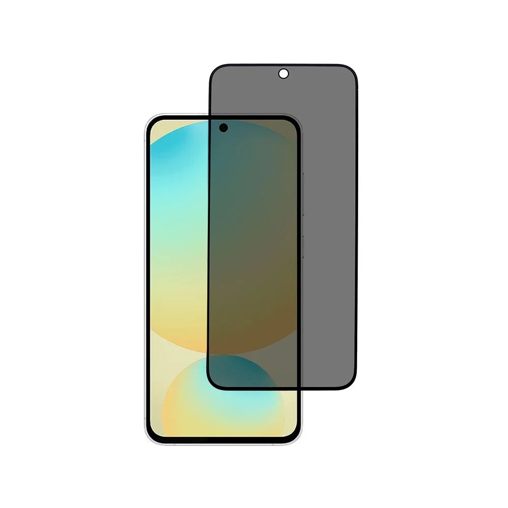 For Samsung Galaxy S25 FE Anti-Peep Tempered Glass Full Covering Silk Printing Screen Protector - 1
