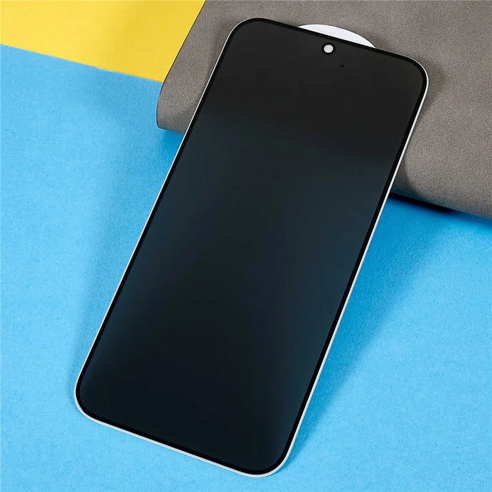For Samsung Galaxy S25 FE Anti-Peep Tempered Glass Full Covering Silk Printing Screen Protector - 6