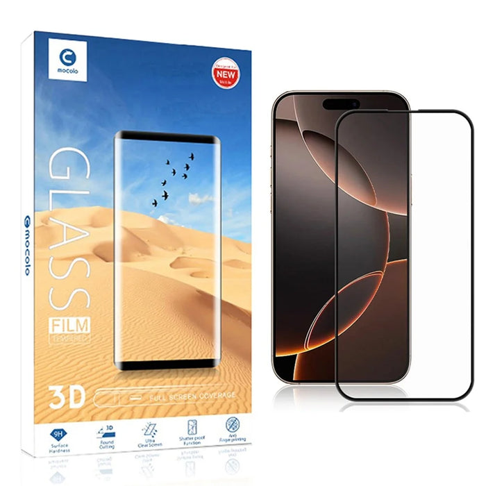 MOCOLO For iPhone 17 Pro Max Full Screen Protector Dispensing Glue 3D Curved Edge Tempered Glass Film - 7