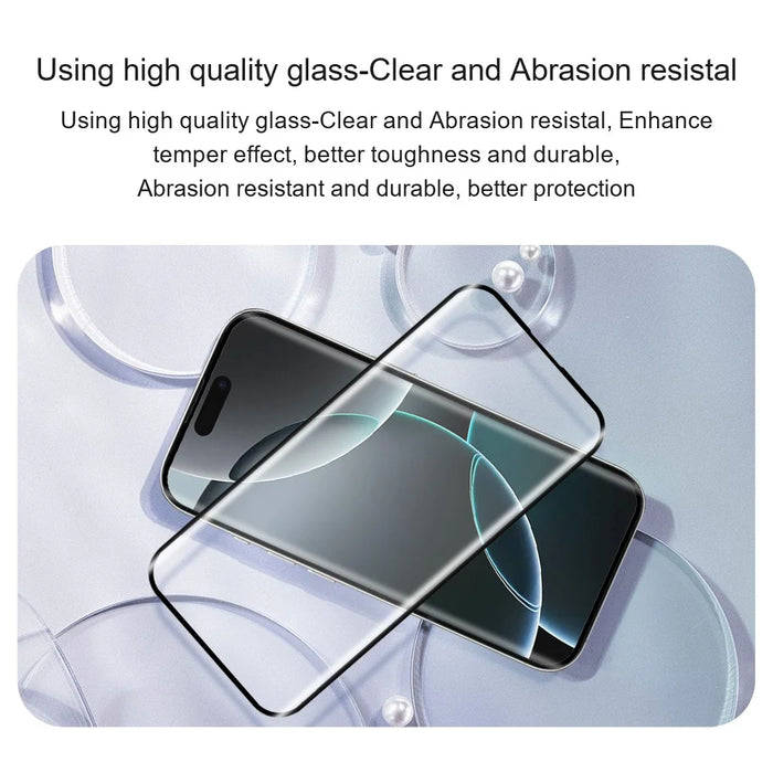 AMORUS for iPhone 17 Pro Full Screen Protector Dispensing Glue 3D Curved Anti-Scratch Tempered Glass Film - 6