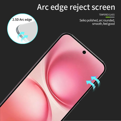 PINWUYO For vivo X200 5G Tempered Glass Film  JK Series-2 9H Full Screen Protector - Black - 2
