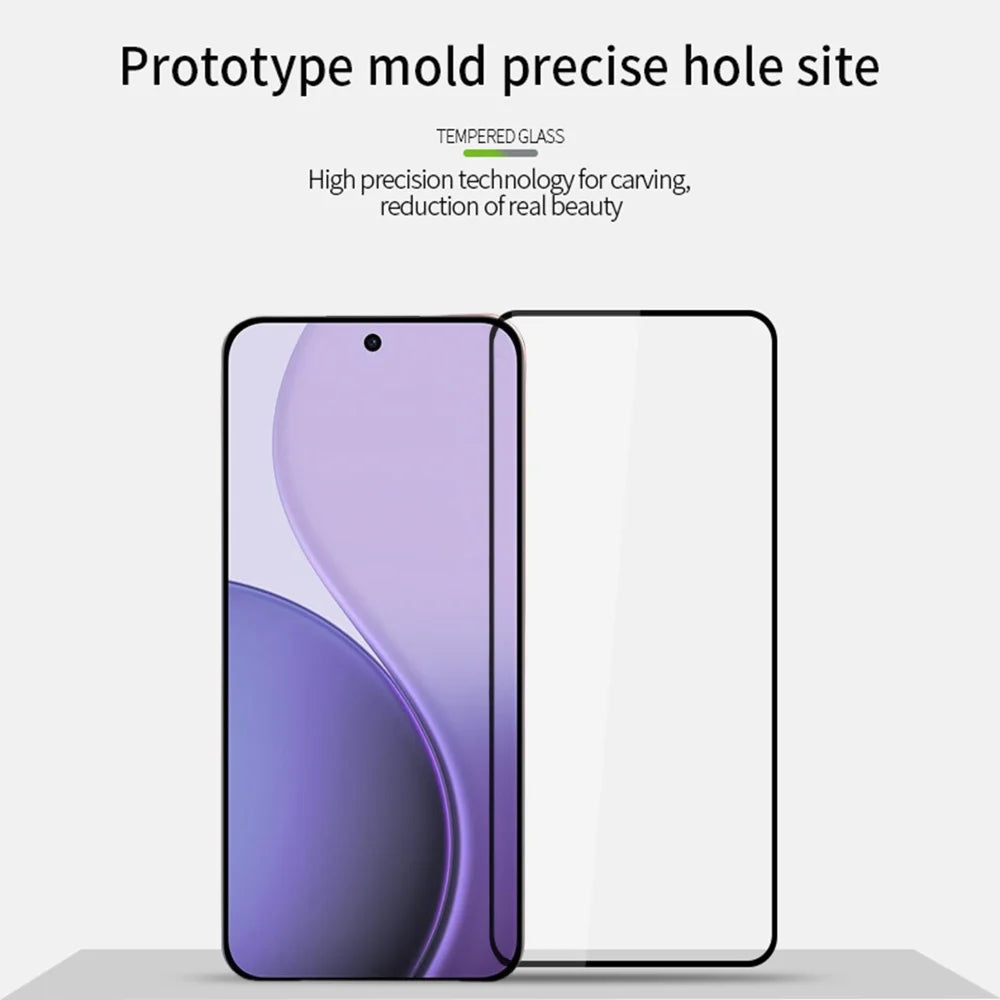 PINWUYO For Oppo Reno14 F 5G Tempered Glass Film  JK Series-2 9H Full Screen Protector - Black - 3