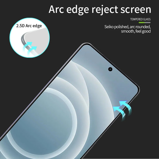 MOFI For Realme Neo7 Turbo 5G Screen Protector  9H Full Glue Full Coverage High Aluminum-Silicon Glass Film - Black - 2