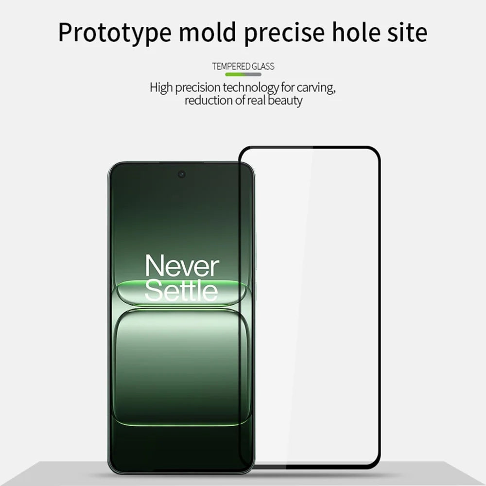 MOFI For OnePlus Ace 5 Racing 5G Screen Protector  9H Full Glue Full Coverage High Aluminum-Silicon Glass Film - Black - 3