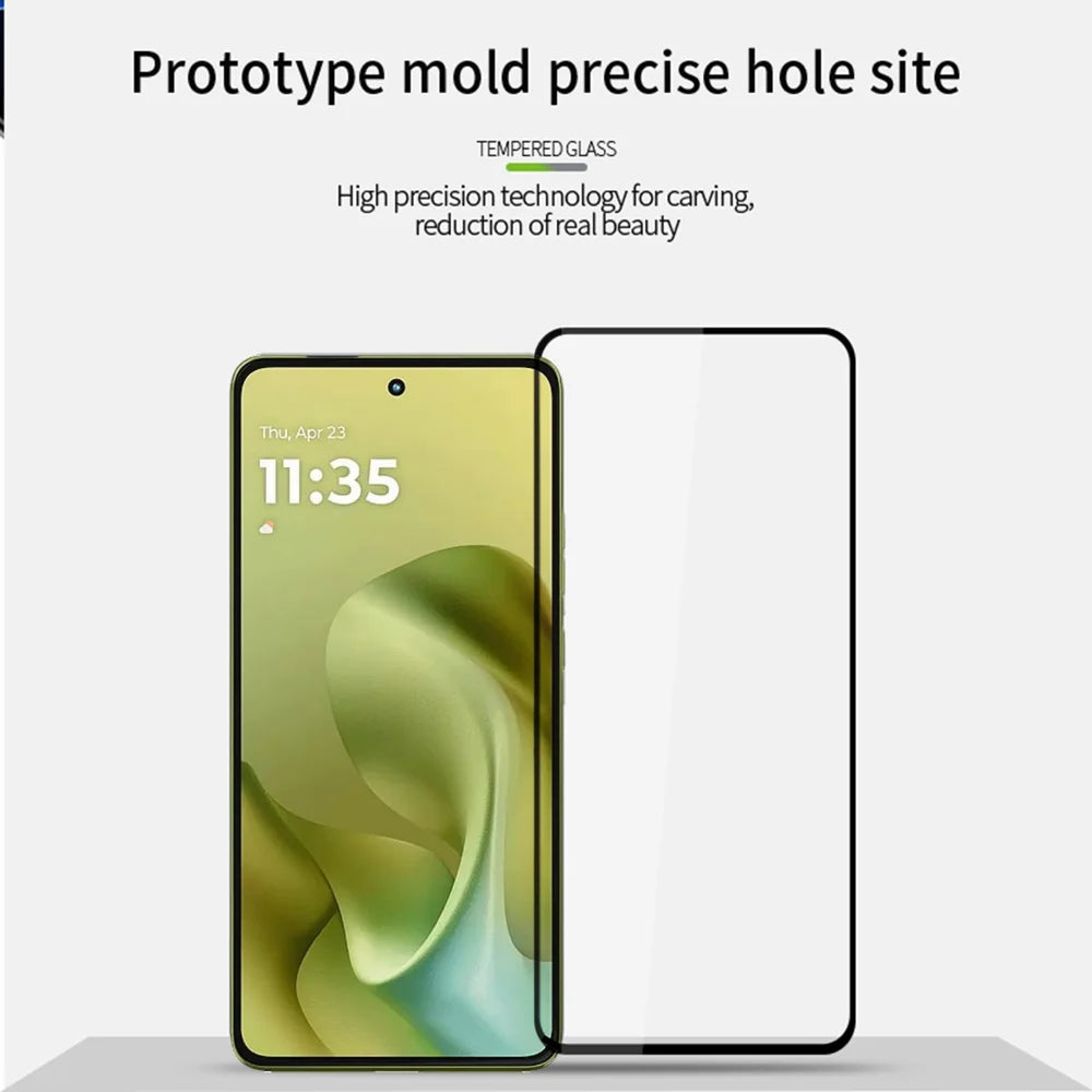 MOFI For Motorola Moto G86 Power 5G / Motorola Moto G86 5G Screen Protector  9H Full Glue Full Coverage High Aluminum-Silicon Glass Film - Black - 3