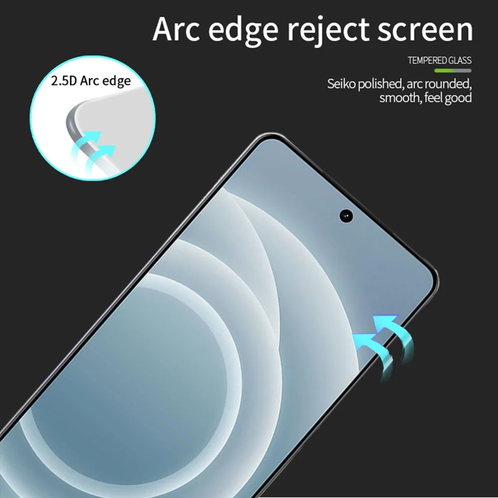 PINWUYO For Realme Neo7 Turbo 5G Tempered Glass Film  JK Series-2 9H Full Screen Protector - Black - 2