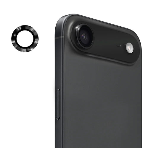 ENKAY HAT PRINCE For iPhone Air Camera Lens Protector  Metal Ring Lens Film - Black - 1