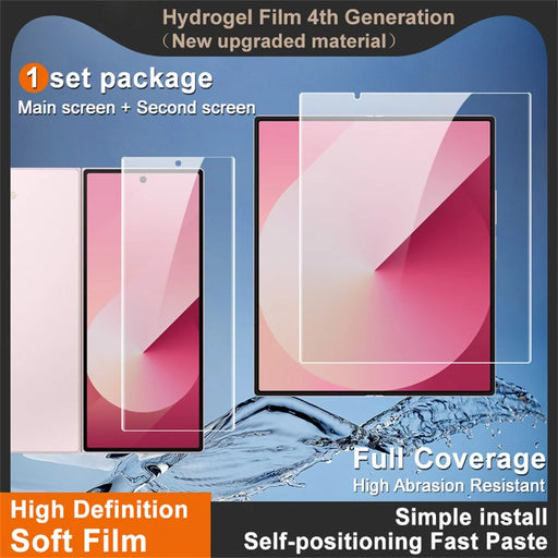 IMAK Hydrogel Film 4th Gen for Samsung Galaxy Z Fold7 5G 1 Set TPU Screen Film (Front Screen + Inner Large Screen) - 2