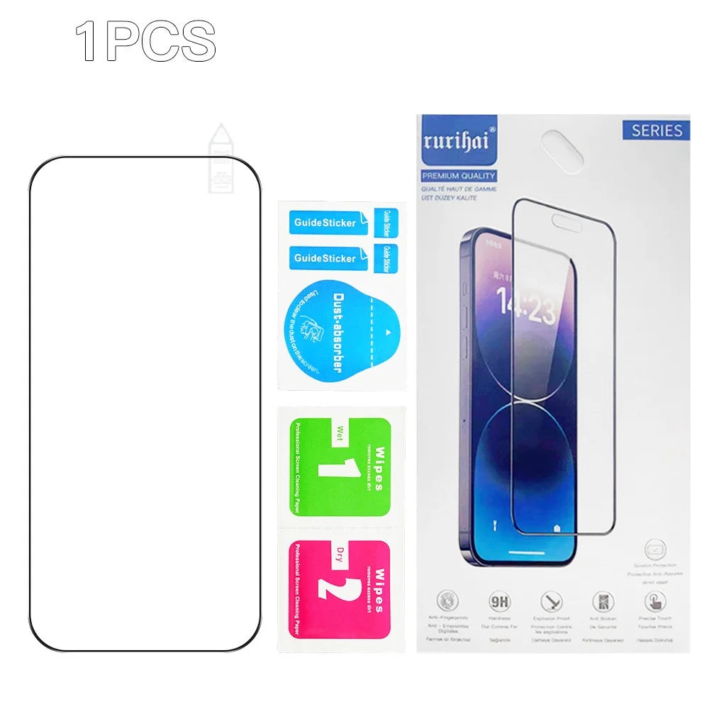 RURIHAI For iPhone 17 Pro Screen Protector Secondary Hardening High Aluminium-Silicon Glass Film - 7