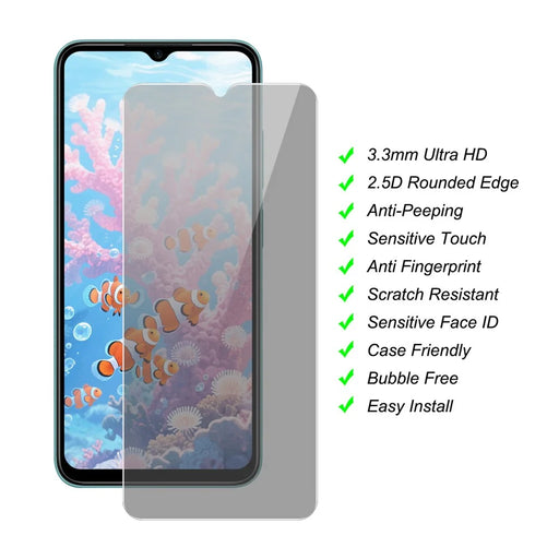 JUNSUNMAY 25Pcs For Samsung Galaxy Xcover7 Anti-Spy Tempered Glass Screen Protector Anti Drop HD Clear Film - 2