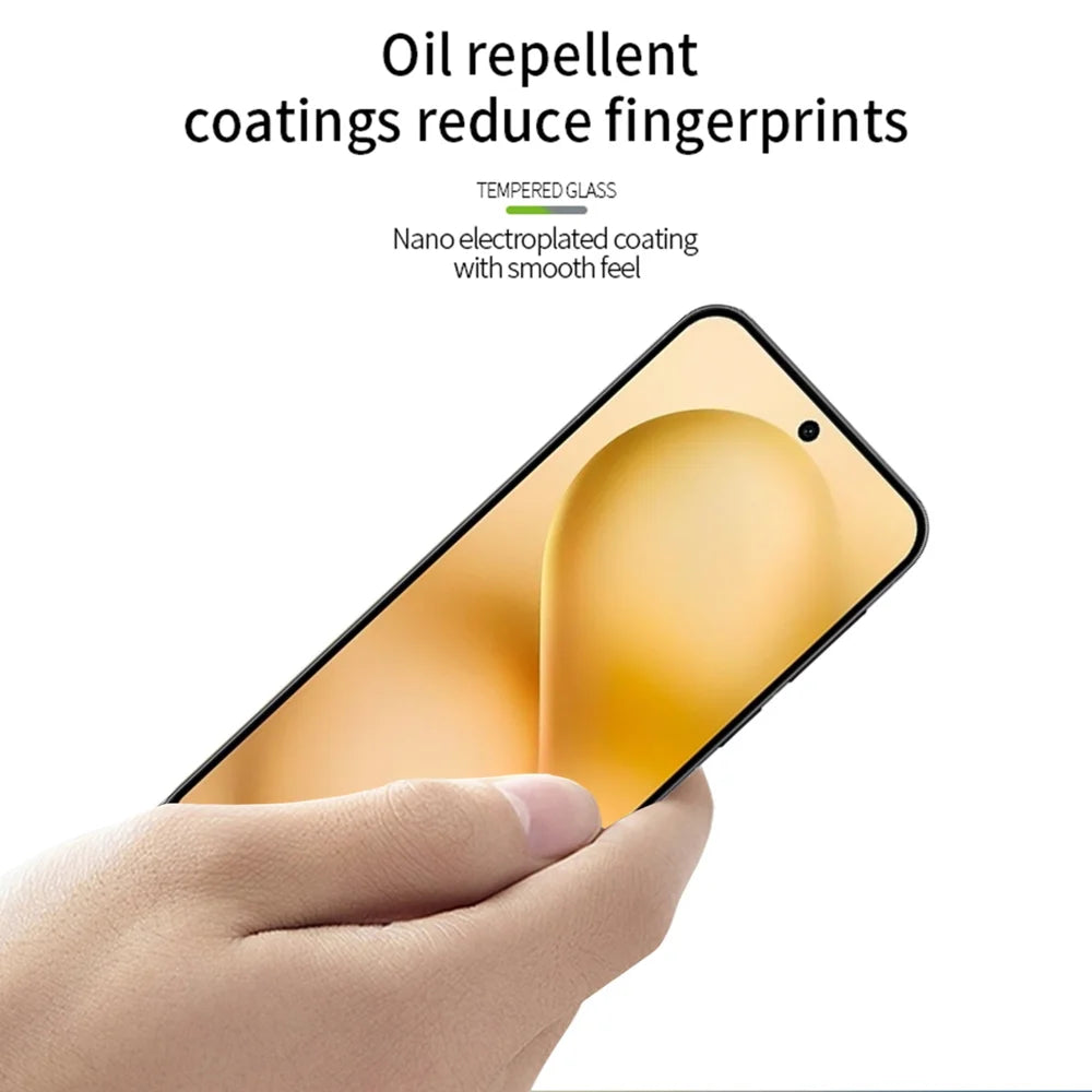 MOFI For vivo S30 Pro mini 5G Screen Protector  9H Full Glue Full Coverage High Aluminum-Silicon Glass Film - Black - 4