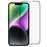 For iPhone 14 Plus Matte Full Glue Screen Protector Full Covering Anti-scratch Silk Printing Tempered Glass Film - 1