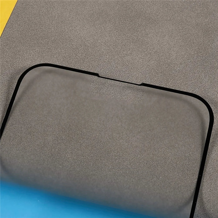 For iPhone 14 Plus Matte Full Glue Screen Protector Full Covering Anti-scratch Silk Printing Tempered Glass Film - 5