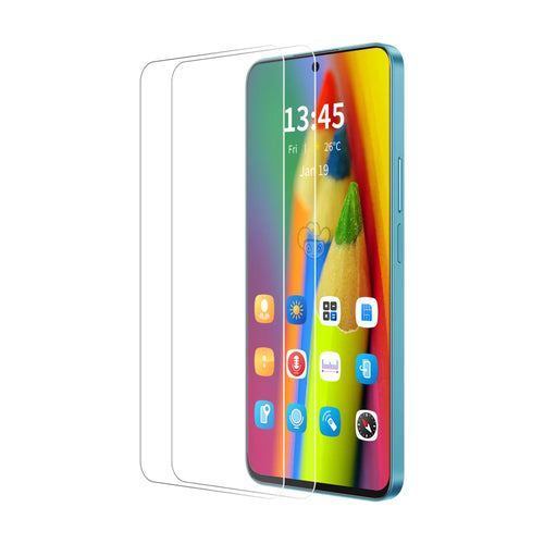 ENKAY HAT PRINCE For Samsung Galaxy S25 FE 2Pcs Screen Protector   9H Clear High Aluminum-Silicon Glass Film - Transparent - 1