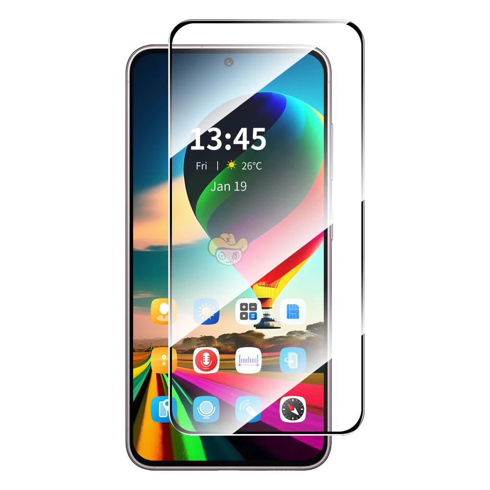 ENKAY HAT PRINCE For Samsung Galaxy S25 FE Screen Protector   9H Silk Printing 0.26mm Tempered Glass - Transparent - 1