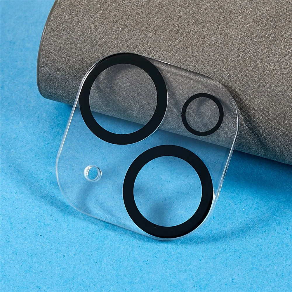 For iPhone 14 / 14 Plus Tempered Glass Anti-exposure Lens Protector One-piece Anti-scratch Rear Camera Guard - 4