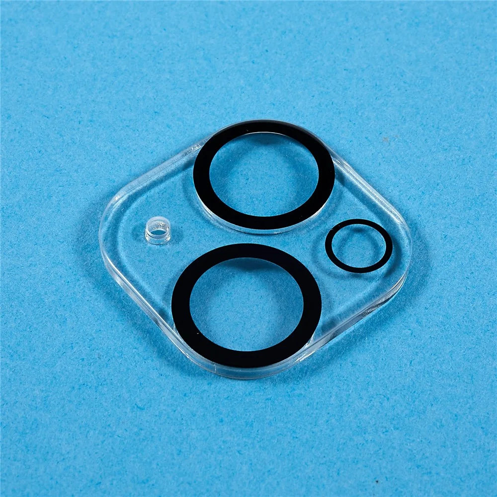 For iPhone 14 / 14 Plus Tempered Glass Anti-exposure Lens Protector One-piece Anti-scratch Rear Camera Guard - 5