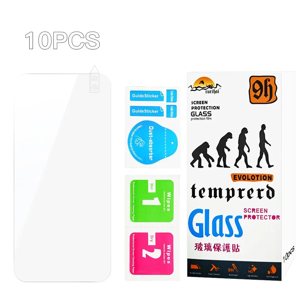 RURIHAI 10Pcs For Oppo Reno14 F 5G Screen Protector 0.26mm 2.5D High Aluminium Silicon Glass Film - 7