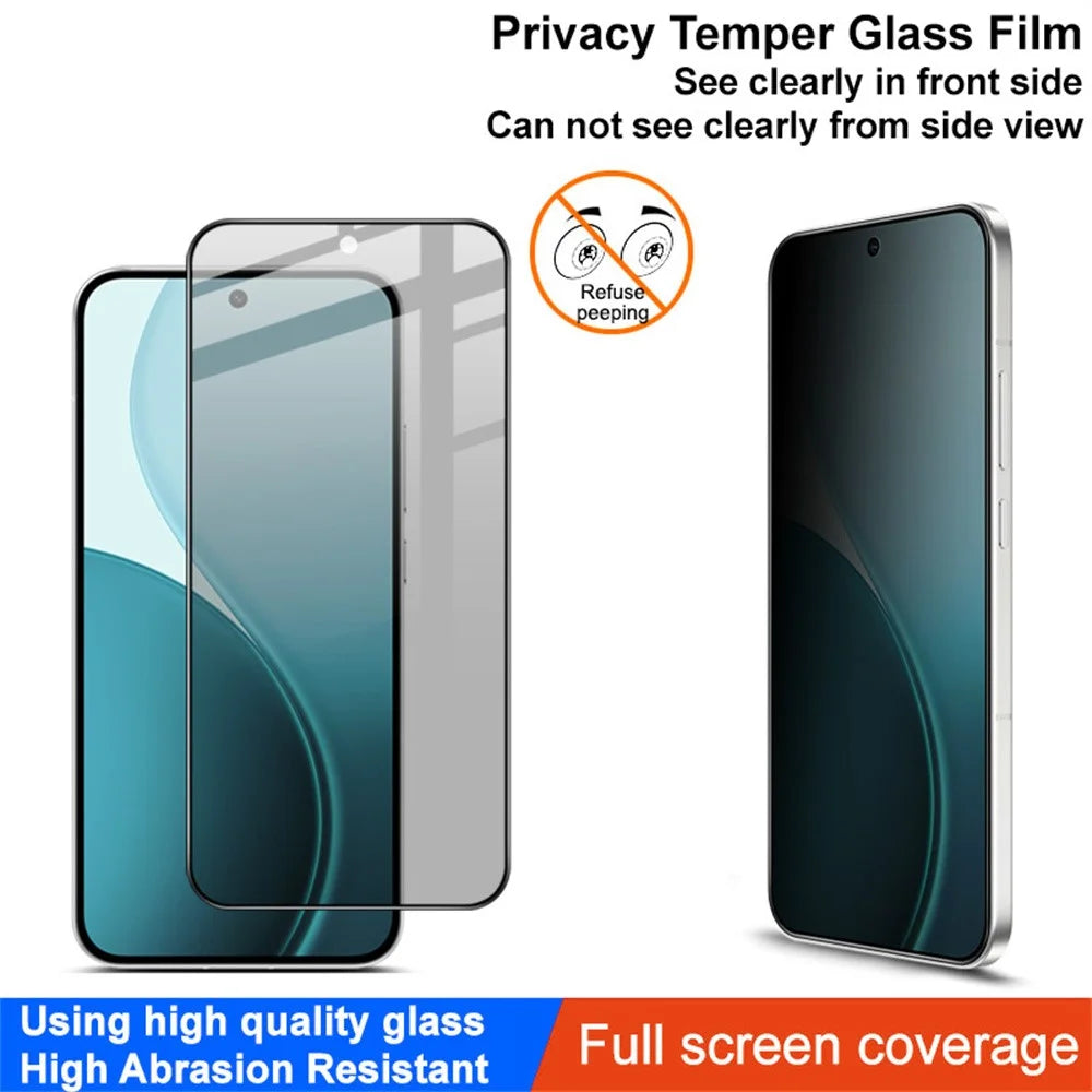 IMAK For Oppo Reno14 5G (Global) Privacy Screen Protector Anti Peep Tempered Glass Film (Fingerprint Unlock) - 3
