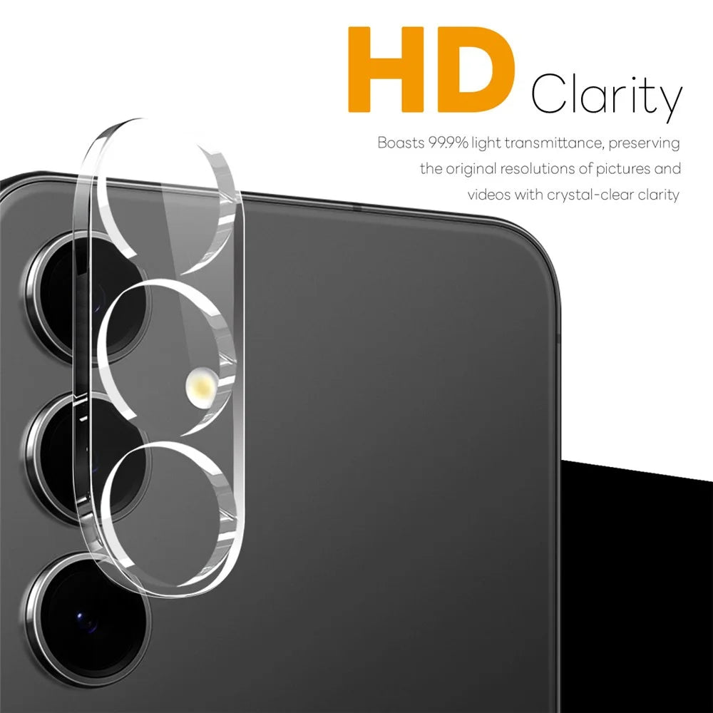 NORTHJO 2Pcs For Samsung Galaxy S25 FE Tempered Glass Camera Lens Protector Clear 3D Integrated Full Coverage - 2
