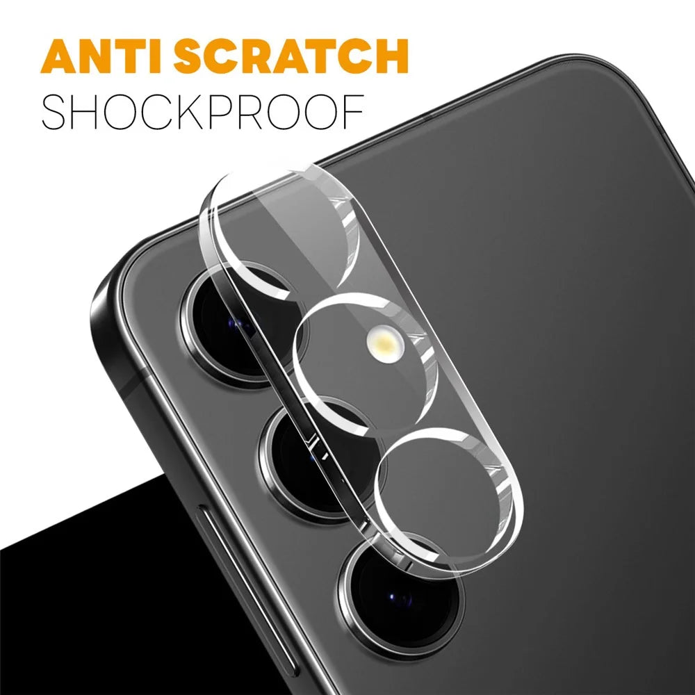 NORTHJO 2Pcs For Samsung Galaxy S25 FE Tempered Glass Camera Lens Protector Clear 3D Integrated Full Coverage - 3