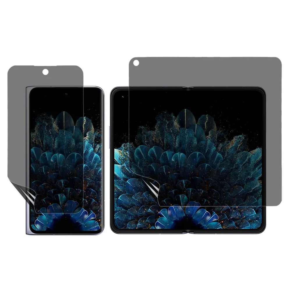 For Oppo Find N Anti-Spy Screen Protector PET Matte Front and Back Screen Film - 1