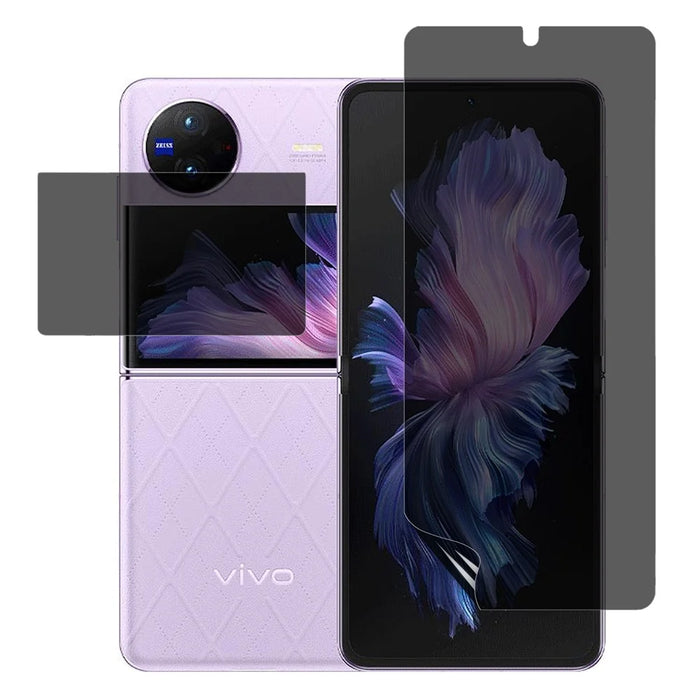 For vivo X Flip Anti-Spy Screen Protector PET Matte Front and Back Screen Film - 1