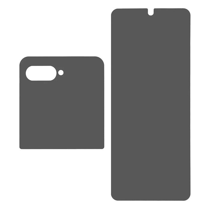 For Motorola Razr 60 / Razr 50 5G Anti-Spy Screen Protector PET Matte Front and Back Screen Film - 2